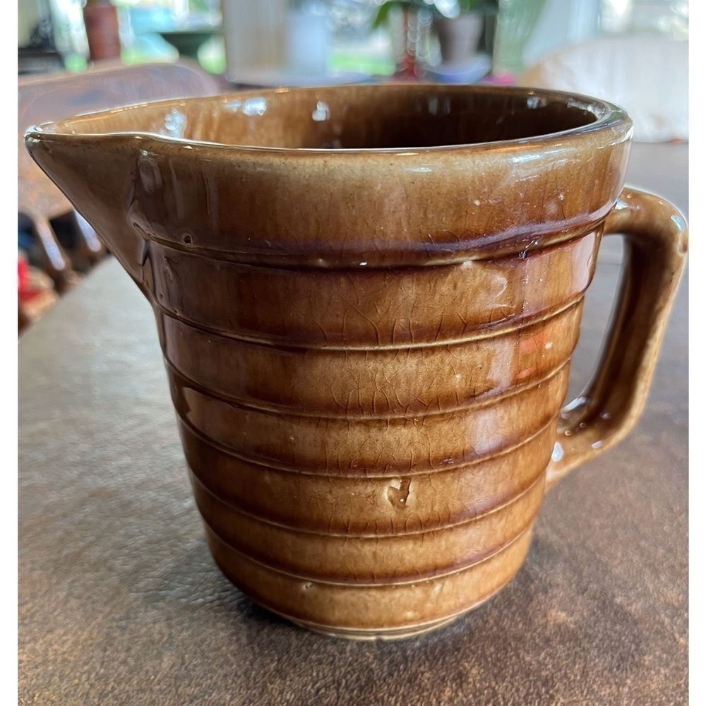 Primitive Little Brown Pitcher - Picture 9 of 9
